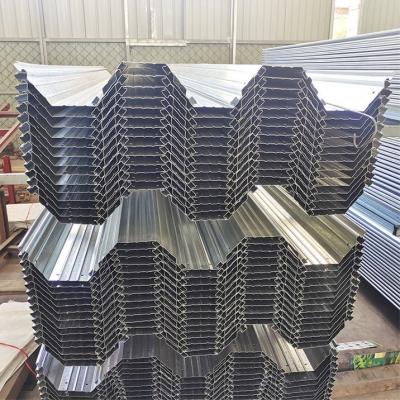 China PE Film Greenhouse Metal Frame Parts Multi Span Greenhouse Rain Gutters With Lock Channel for sale