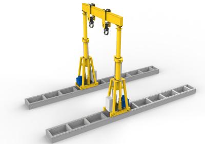 China 2 Ton Hydraulic Lifting Gantry Container Handling Gantry Crane for sale