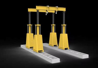 China Indoor And Outdoor General Lift Systems Hydraulic Gantry 40 Ton To 100 Ton for sale