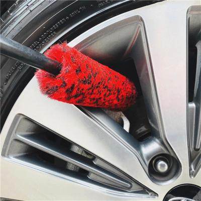 China PP bristle Car Clean Tools 27*5cm Auto Detailing Brush Kit For Tire Rim for sale