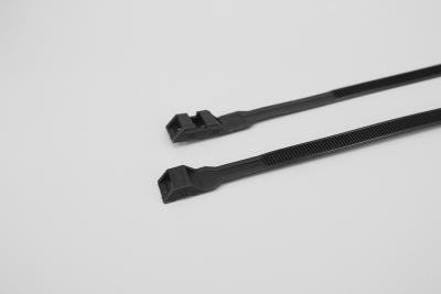 China 9*180mm Black Nylon Material strong single loop lock zip ties for sale