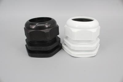 China M12 Types of cable glands Waterproof Nylon plastic cable glands in White Black Grey NPT PG Metric Thread for sale