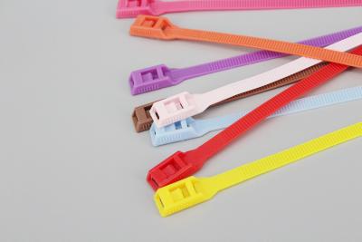 China 8*350mm red blue yellow pink orange color plastic playground equipment cable ties accessories for sale