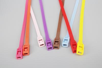 China 8*350mm red blue yellow pink orange color plastic fastening band indoor playground cable ties children toy cable ties for sale