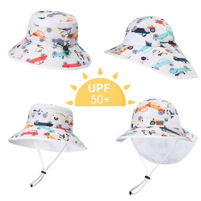 China UPF Lightweight Breathable Bucket Hat UV Protection For Kids Children for sale