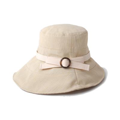 China OEM Lady Women Floral Outdoor Bucket Hats Cotton 60cm For Summer for sale