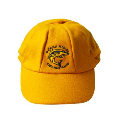 China Embroidery Plain Flexfit Baseball Caps 8 Panel Baggy Green Cricket Cap for sale
