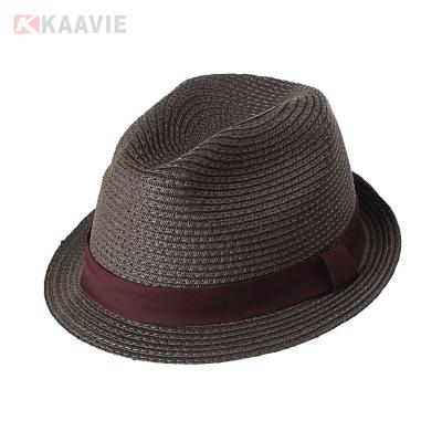 China Customized 58cm Plain Straw Panama Hat Womens Beach Straw Hats For Sun Protection for sale