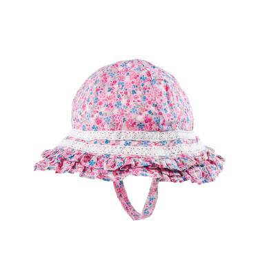 China OEM Toddler Cotton Baby Outdoor Bucket Hats 50cm Sun Protect Hat for sale