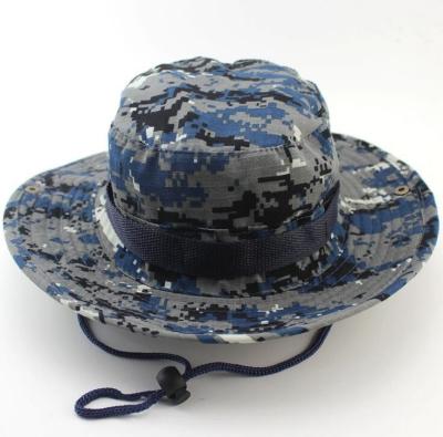 China Eco Friendly Outdoor Fisherman Hat 7cm Brim Camouflage Military Boonie Hats for sale