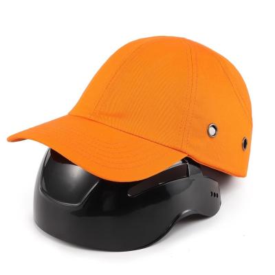 China El topetón protector principal de la seguridad capsula estilo del béisbol con ABS inserta al OEM del casco en venta