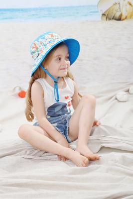 China 45cm Childrens Bucket Hats Toddler Baby Beach Sun Cap for sale