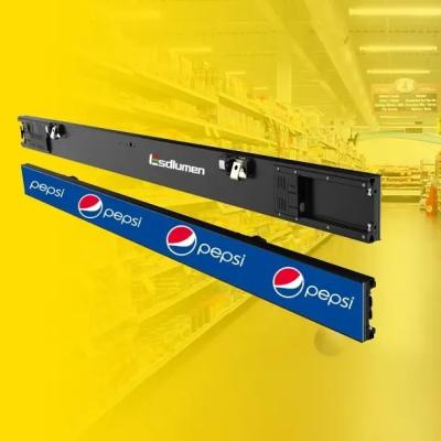 China 4W P1.875 Shelf LED Display Screen 900X60mm For Supermarket Advertising for sale