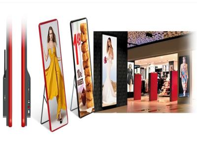 China Light Weight Slim P2.5mm Advertising LED Poster Display For 4S Shop/ Airports Easy Control 480*1920mm for sale