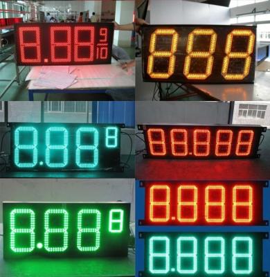 China Outdoor 5000mcd 48in Led Gas Price Panel 20W Full Color waterproof dustproof for sale
