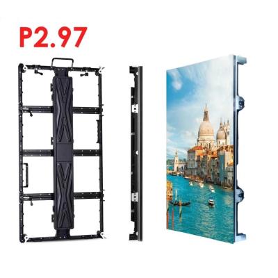 China SMD1921 Stage Rental LED Display IP21 P2.976 Moveable Cabinet 5000nits for sale