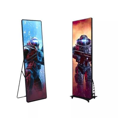 China Bracket Style P2.5 LED Poster Panel Poster LED Screen HD Image For Shopping Malls for sale
