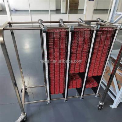 China Meraif wholesale ESD PCB Clean Room Eletronic Antistatic Reel Storage Cart SMT PCB Storage Trolley CART for sale