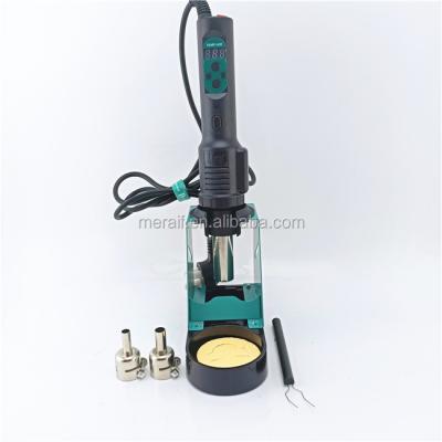 Chine Portable handheld hot air gun soldering station, rotating wind high temperature hot air desoldering iron kit à vendre