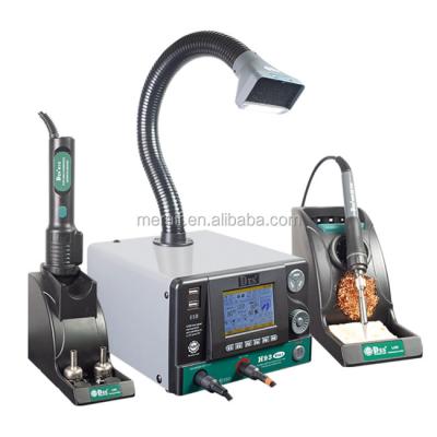 China DES H93 3 In 1 rework station soldering iron hot air gun smoke purifier for sale