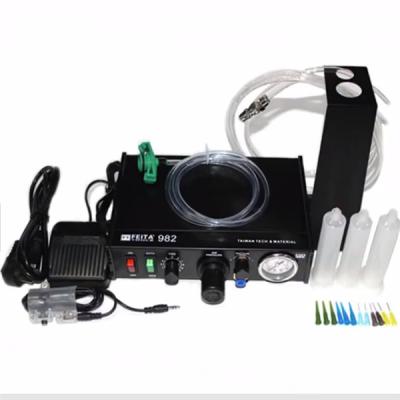 China Solder Tips Cleaning 982 Semi Automatic Glue Dispenser Machine for sale