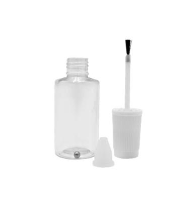 China 20ml pet plastic bottle with cap and brush steel ball car paint touch up paint bottle en venta