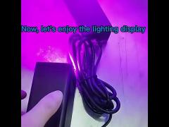 72W UV LED 365nm ultraviolet purple light uv flashlights for UV LED COB Curing Lamp