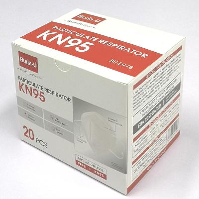 China Eficacia KN95 de la filtración del 95% que dobla la media máscara para la prevención de COVID protectora en venta