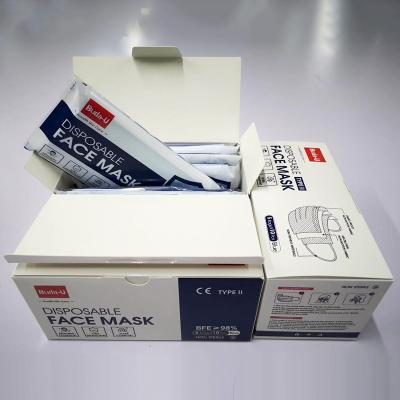 China Eua Approved Disposable Medical Mask For Covid ASTM Level II for sale