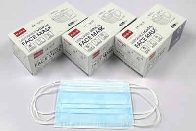 China Type IIR Disposable Surgical Face Mask With Ear Loops CE EN 14683 50Pcs/Box for sale