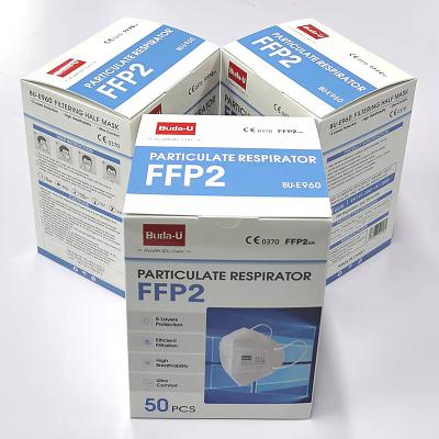 China Buda-U FFP2 Face Mask Respirator, CE0370,  PPE- Regulation (EU) 2016/425 , Black And White FFP2 Filtering Half Mask ,FDA for sale