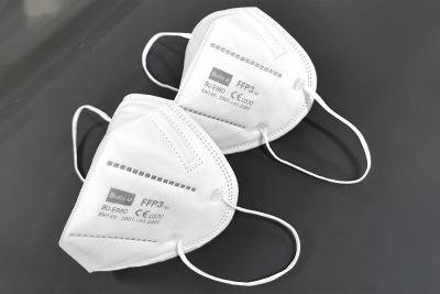 China Respirador da máscara protetora de Buda-U FFP3, partículas FFP3 que filtram a meia máscara com o tipo de dobramento da certificação do CE, branco à venda