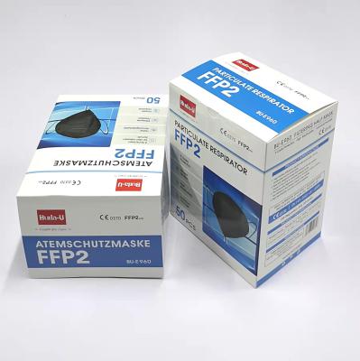 China Disposable Face Mask Respirator FFP2 , Certification Of CE 0370 , PPE Regulation (EU) 2016/425, Particles Filtering Mask for sale
