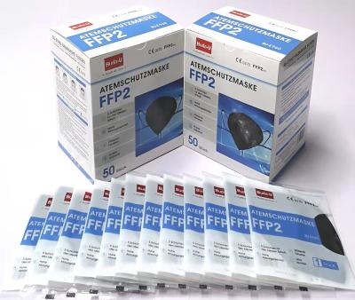 China CE Mark Printing CE Respirator Mask FFP2 , FFP2 Protective Face Mask With CE 0370 , In China Export White List for sale