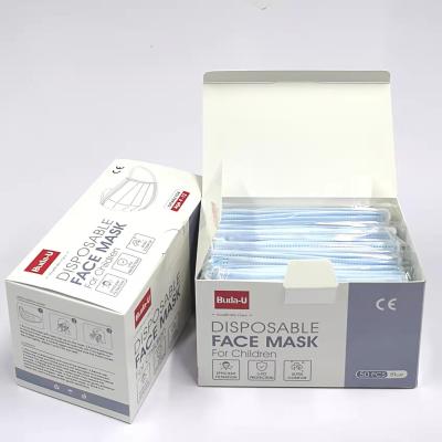 China Blue Disposable Medical Face Mask , Earloop MDR Kids Face Mask 3 Layers for sale