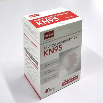 China Nonwoven KN95 Earloop Face Mask Particulate Respirator , CE & FDA KN95 Protective Mask With EUA Authorized for sale