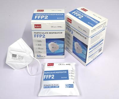 China FFP2 Disposable Earloop Face Mask Respirator , Protective Face Mask , In Conformity With EU PPE Regulation for sale