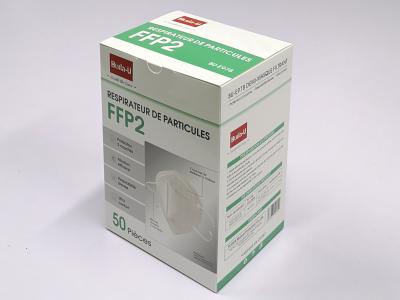 Chine Masque de particules d'Earloop FFP2 NR demi, masque FFP2 dans des langues françaises, espagnoles, italiennes ou allemandes emballant le CE 0370 à vendre