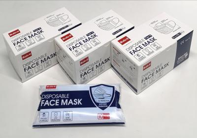 China Máscara protetora médica de BU-E50B 3Ply no dispositivo padrão de ASTM FDA alistado e no registro à venda