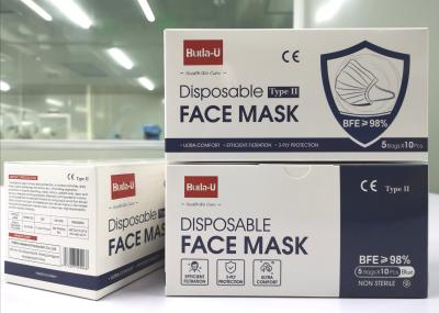 China Buda-U Adult 3PLY Medical Protective Face Mask For Covid ASTM Level II for sale