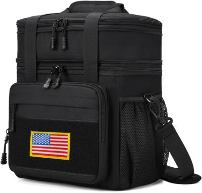 China Tactical Lunch Box for Men, Expandable Insulated Lunch Bag, Heavy Duty Lunchbox with Shoulder Strap, Leakproof Cooler for sale