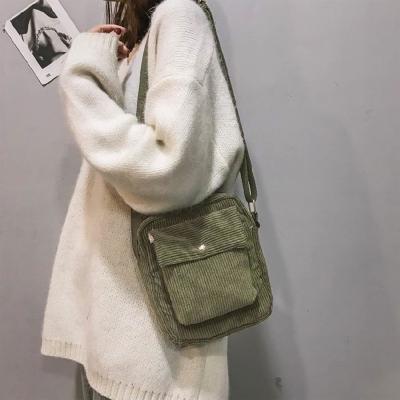 China Corduroy Shoulder Tote Bag Women's Crossbody Shoulder Handbags Mini Canvas bag for sale