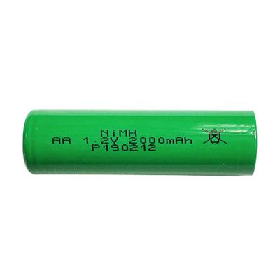China 1.2v 2000mah Aa Nickel Rechargeable Battery NiMH Lithium Battery for sale