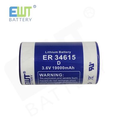 中国 3.6V D サイズ ER34615 リチウムチオニル塩化電池 メーカー 円筒型 LISOCL2 電池 販売のため
