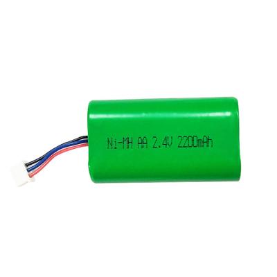 China Custom Nickel Rechargeable Battery 2200mah 2.4v Nimh Battery Pack RoHS for sale