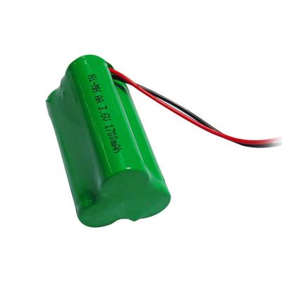 China 3.6v 1700mah Nickel Rechargeable Battery NiMH Rechargeable AA for sale