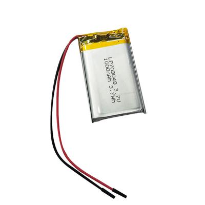 China Power Lithium Polymer Battery 3.7v 1000mah LiPo Battery 703048 for sale