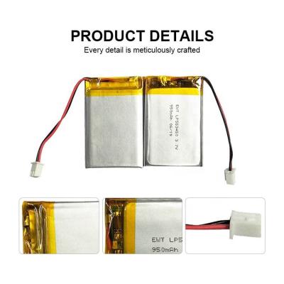 China 3.7v Lithium Polymer Battery 950mah 1000mAh LiPo Battery Cell 583450 603450 for sale