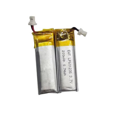 China Custom Lithium Polymer Battery LP601235 3.7v 250mAh LiPo Battery for sale
