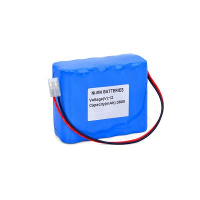 China Hot Sale Rechargeable Nickel Metal Hydride Battery 12v 3800mah 2000mAh 3000mAh Nimh Battery Pack for sale
